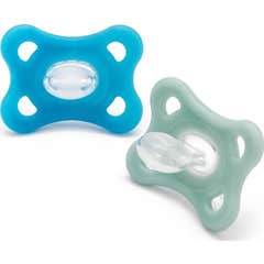 Mam Comfort Sucette Silicone 3-12 Mois Bleu/Vert 2 uts