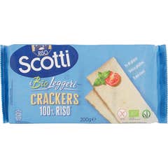 Riso Scotti Bio Leggeri Crackers 100% Riz Sans Gluten 200g