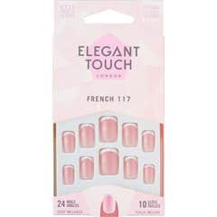 Elegant Touch French False Nails 117 Squoval Pink 24uts