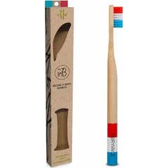 Bbryance Cepillo Dientes Bambou Azul Blanco ojo 1ud