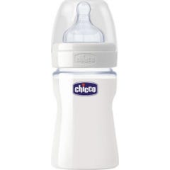Chicco Biberon Well-Being Verre Silicone Neutre 0M+ 150ml