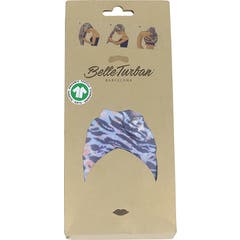 Belle Turban Serviette De Bain Imprimé Animal Bleu