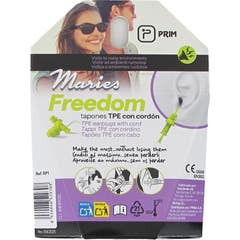 Maries Freedom Bouchons d’oreilles TPE avec cordon 2 unités