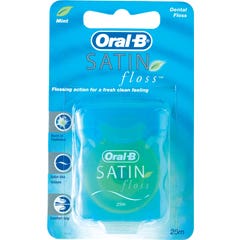 Oral B Satin Floss Fil Dentaire Menthe 25 M