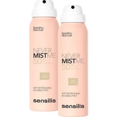 Sensilis Never Mist Me SPF50 Brume Invisible Touch Sec 2x100 ml