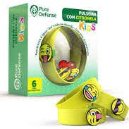 Pure Defense Pulsera Repelente Citronela para Niños 3uds