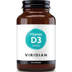 Viridian Vitamine D3 2000 IU 60 Gélules