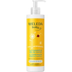 Weleda Baby 2 en 1 Shampoing et Gel Douche Calendula 400ml