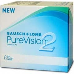 Bausch & Lomb PureVision™ 2 6 dioptries +03.75 rayons 8.6