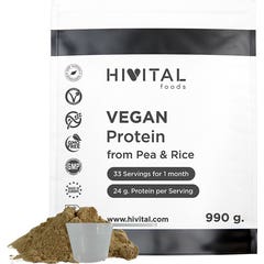 HIVITAL Proteína vegana chocolate 990 g