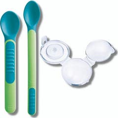 Mam Heat Sensitive Spoon & Cover Cuillère Sensible Neutre 2 uts