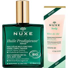 Nuxe Huile Prodigieuse Néroli Bio 100ml + Rêve De Thé Gommage 30ml