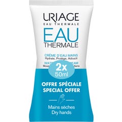 Uriage Crème d'Eau Mains 2x50ml