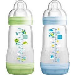 Mam Biberon e Start Anti Colique D2 Bleu Vert 2x260ml