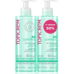 Topicrem Pack Ac Control Duo Gel Purifiant 2x400 ml