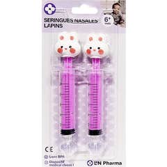 L2N Bébé Seringues Nasales Lapin 4m+ 2 Unités