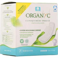 Organyc Pansement Overnight Extra Flow 7uts
