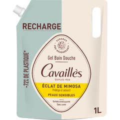 Cavaillès Gel Bain Douche Éclat de Mimosa Eco-Recharge 1000 ml