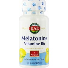 Kal Quality Mélatonine Vitamine B6 60 Comprimés