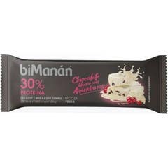 biManán BeFit Barre Chocolat Blanc et Myrtille 35g