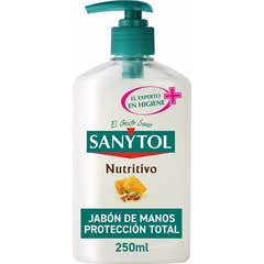 Distributeur de savon à mains antibactérien et nourrissant Sanytol 250ml
