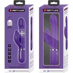 Pretty Love Zalin Rabbit Vibrateur Perles 4 en 1 Violet 1ut