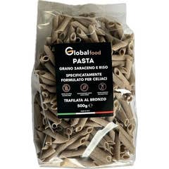 Global Food PPenne Sarrasin et Riz Sans Gluten 500g