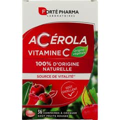 Forté Pharma Acérola Vitamine C Fruits Rouges 36comp