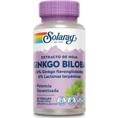 Solaray Ginkgo Biloba Extrait 60 Mg 60 Capsules 60 Capsules