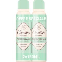 Cavaillès Déodorant Protection 48H Amande Fleurie Spray 2x150 ml