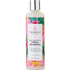 Shampooing biologique à la rose et au miel Flora & Curl 300ml