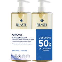 Rilastil Xerolact Huile de Douche Nettoyante 2x1000ml