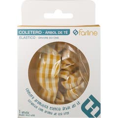 Farline Élastique à cheveux Arbre à thé Beige 1 ud