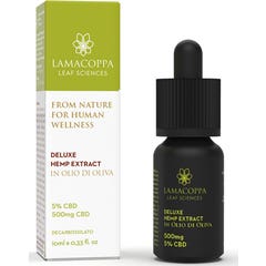 Lamacoppa Leaf Sciences 5% CBD Extrait de Chanvre Dans l'Huile d'Olive 10ml