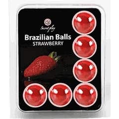 Secretplay Set de boules brésiliennes Strawberry 6 pièces
