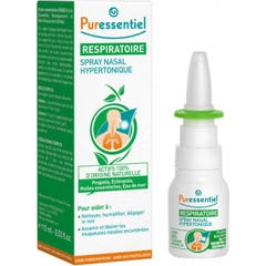 Puressentiel Respiratoire Spray Nasal Hypertonique Bio 15 ml