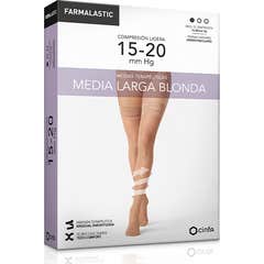 Farmalastic Bas Long Dentelle Compression Légère L Camel 1 Paire