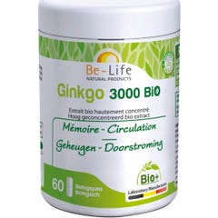 Bio Life Ginkgo Extrait Bio 60 gélules