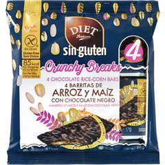 Diet-Radisson Crunchy Breaks Barre Riz Maïs Chocolat Noir 68g