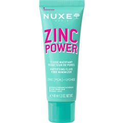 Nuxe Zinc Power Fluide Matifiant Réducteur De Pores 40ml