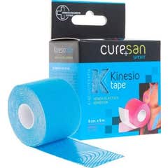 Curesan Cure Tape Bandage Neuromusculaire Bleu 5mx5cm 1pc