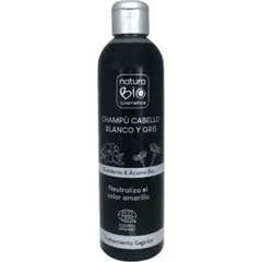 NaturaBIO Cosmetics Shampoing Cheveux Blancs et Gris 250ml