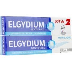 Elgydium Dentifrice Antiplaque Lot De 2 Tubes De 75 Ml