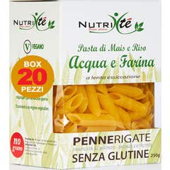 Nutrité Penne Rigate Maïs Pâtes Riz Eau et Farine 250g