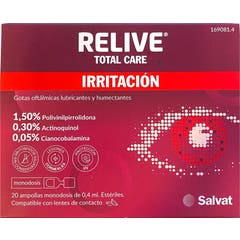 Revivez les gouttes oculaires Total Care 20 en une seule dose