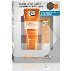 Roc Solar Fluido Antimanchas Spf50 50ml + Stick Labial Spf30 3g ROC®, 50ml+3g