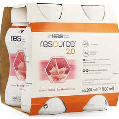 Fresenius Kabi Resource 2.0 Fibre Fraise4X200ml