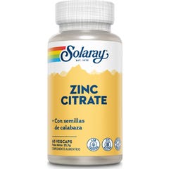 Solaray Citrate de Zinc 50mg 60caps