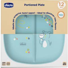 Chicco Assiette à Compartiments 12M+ Bleue 1 Unité
