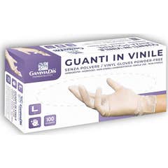 Gammadis Gants Vinyle Sans Poudre Taille L 100uts